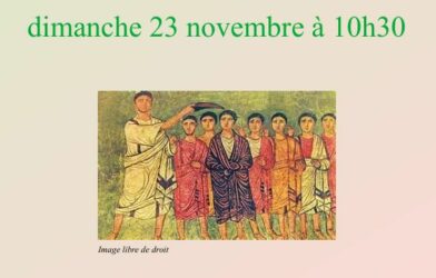CULTE DES FAMILLES  du 23 Novembre